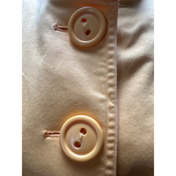 Coldwater Creek Womens Yellow Jacket Size 8 Cotton Spandex Button Up - Picture 7 of 9